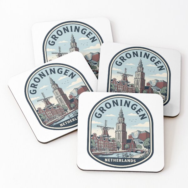 Item preview, Groningen Netherlands Martinitoren Vintage Travel Badge designed and sold by k3rstman1.