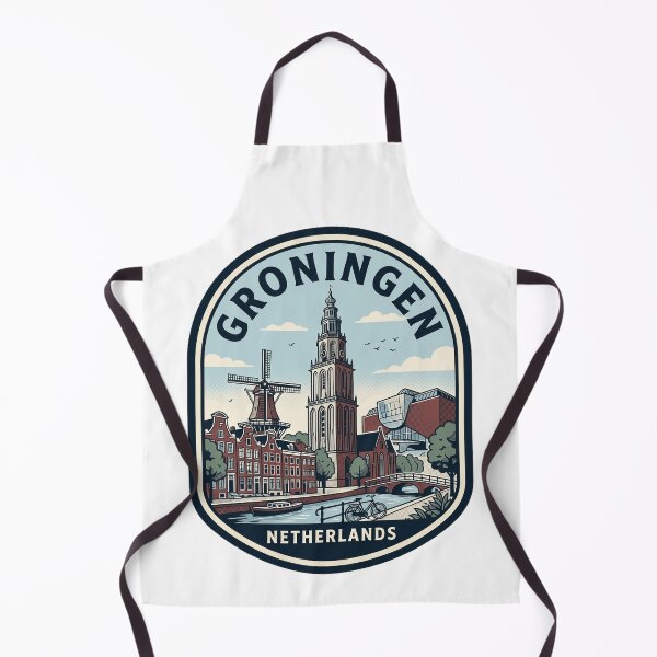 Item preview, Groningen Netherlands Martinitoren Vintage Travel Badge designed and sold by k3rstman1.