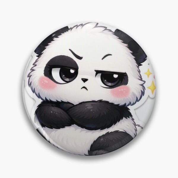 Item preview, Side Eye Panda Sticker Kawaii Funny Animal Meme for Introverts & Gen Z designed and sold by CutePrintCorner.