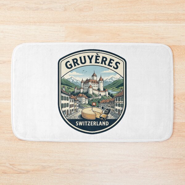 Item preview, Vintage Gruyeres Switzerland Castle Travel Emblem designed and sold by k3rstman1.