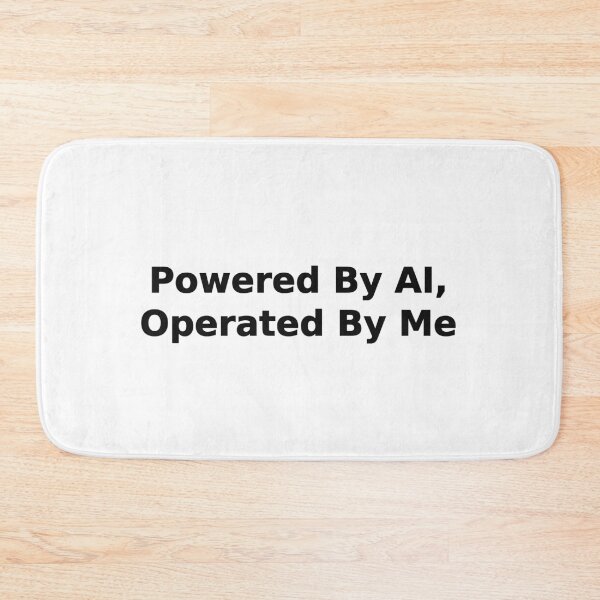 Item preview, Powered By AI Operated By Me Funny Tech Tee designed and sold by low battery meme design.