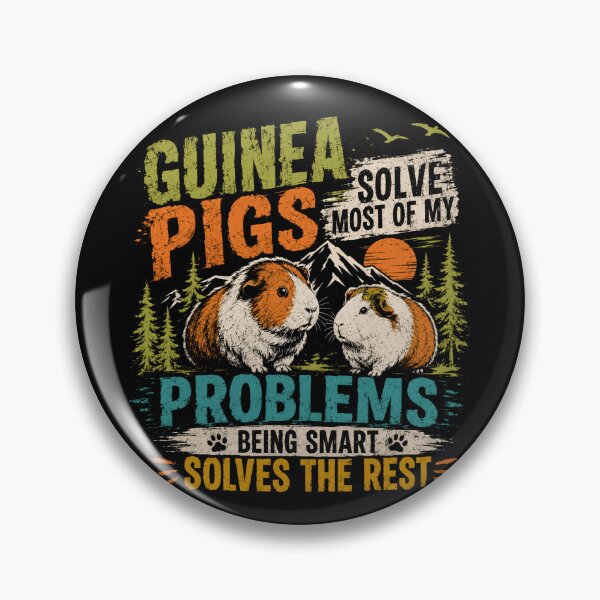 Item preview, Guinea Pigs Solve Most Of My Problems Being Smart Solves The Rest Guinea Pig Owner Cavy Lover designed and sold by RetroMini2026.