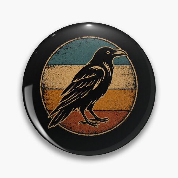 Item preview, Vintage Raven Retro Bird Wildlife Distressed designed and sold by Moizento.