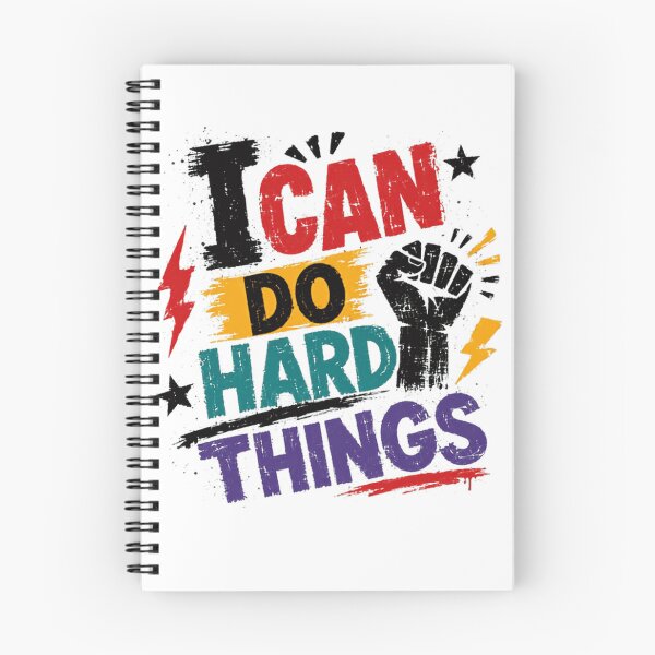 Item preview, I Can Do Hard Things Motivational Empowerment Quote designed and sold by JonesFlora2025.