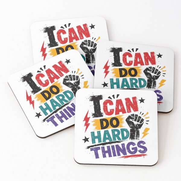 Item preview, I Can Do Hard Things Motivational Empowerment Quote designed and sold by JonesFlora2025.