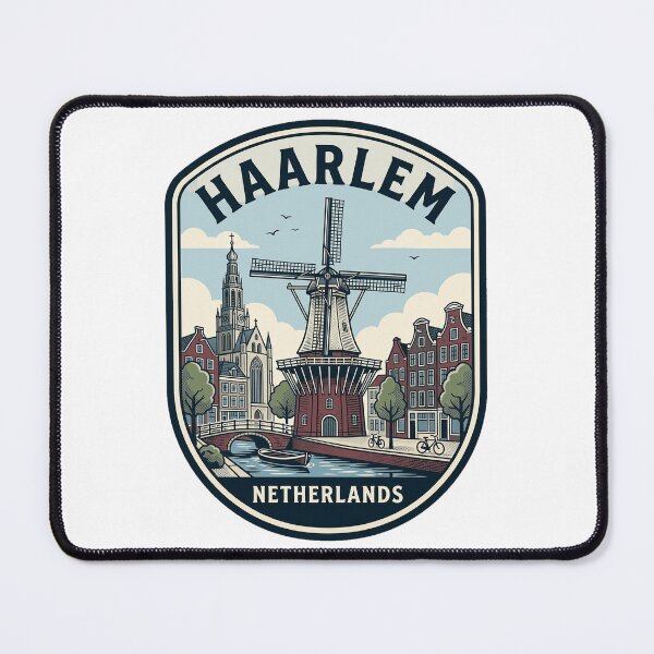 Item preview, Haarlem Netherlands Vintage Travel Windmill Badge designed and sold by k3rstman1.