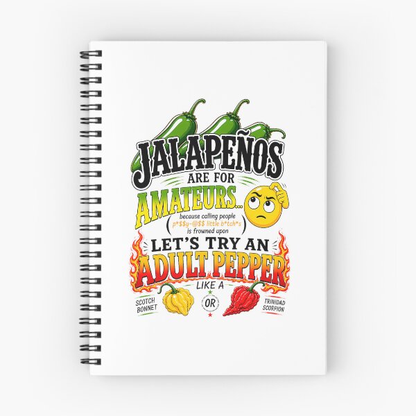 Item preview, Jalapenos Are For Amateurs Explicit Version (Black Shirt Edition) designed and sold by Easten. Prevost..