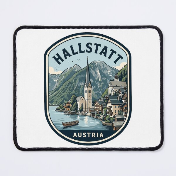 Item preview, Vintage Hallstatt Austria Alpine Village Travel Badge designed and sold by k3rstman1.