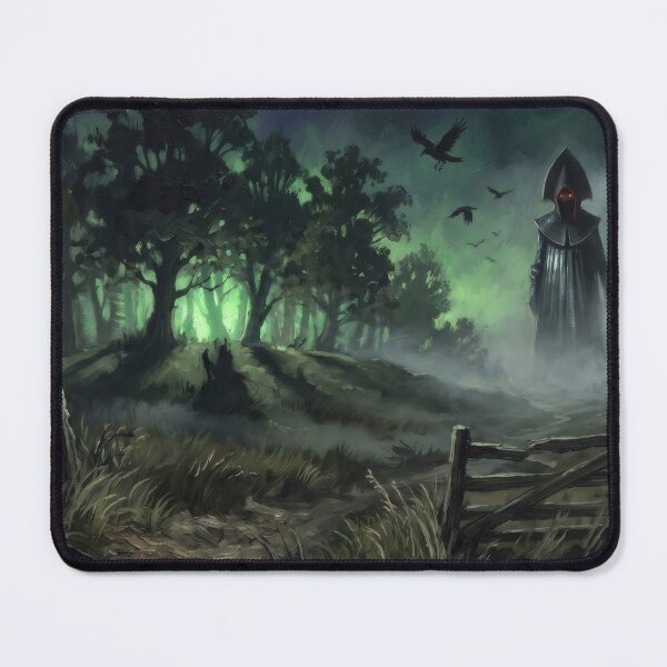 Item preview, The Flatwoods Monster in the Clearing designed and sold by RedPeaStudio.