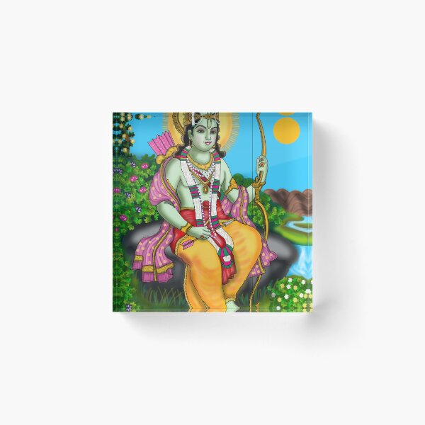 Item preview, Lord Ram Artwork | Divine Rama Hindu God Digital Art & Devotional Illustration designed and sold by Harshit_Digital_Arts.