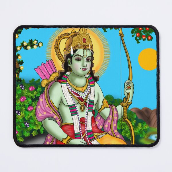 Item preview, Lord Ram Artwork | Divine Rama Hindu God Digital Art & Devotional Illustration designed and sold by Harshit_Digital_Arts.