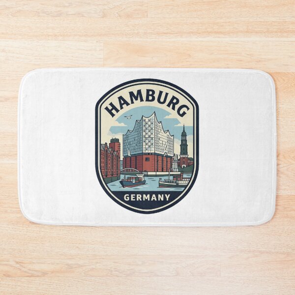 Item preview, Vintage Hamburg Germany Harbor Travel Badge designed and sold by k3rstman1.