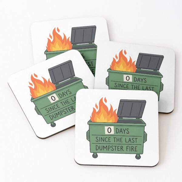 Item preview, 0 Days Since Last Dumpster Fire Funny Office Humor Workplace Parody designed and sold by raedattia.
