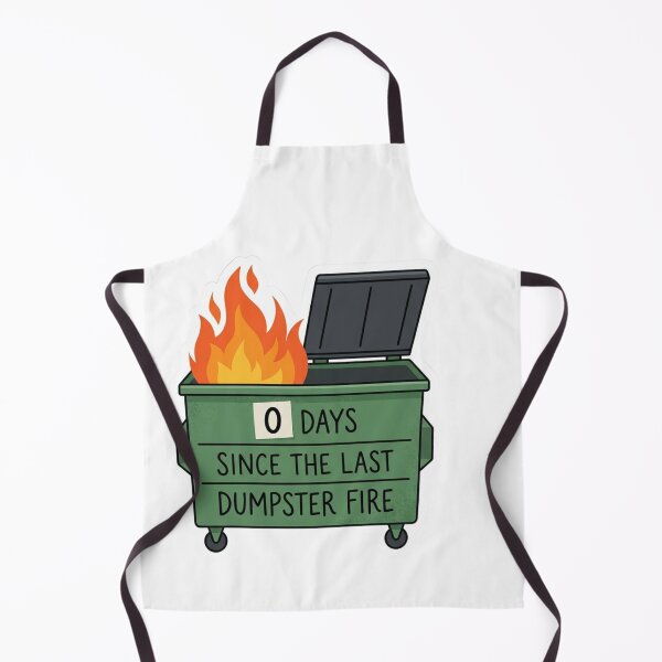 Item preview, 0 Days Since Last Dumpster Fire Funny Office Humor Workplace Parody designed and sold by raedattia.