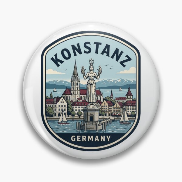 Item preview, Vintage Konstanz Germany Lake Constance Travel Badge designed and sold by k3rstman1.