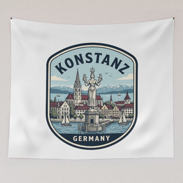 Item preview, Vintage Konstanz Germany Lake Constance Travel Badge designed and sold by k3rstman1.