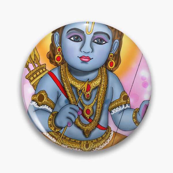 Item preview, Lord Ram Artwork | Divine Rama Hindu God Digital Art & Devotional Illustration designed and sold by Harshit_Digital_Arts.