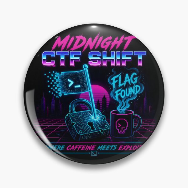 Item preview, Midnight CTF Flag Found Cyber Security Hacker designed and sold by ThirdShiftLab.