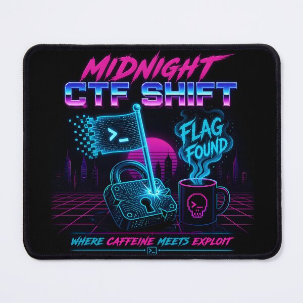 Item preview, Midnight CTF Flag Found Cyber Security Hacker designed and sold by ThirdShiftLab.