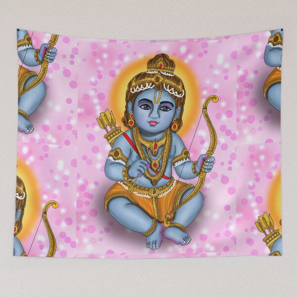 Item preview, Lord Ram Artwork | Divine Rama Hindu God Digital Art & Devotional Illustration designed and sold by Harshit_Digital_Arts.