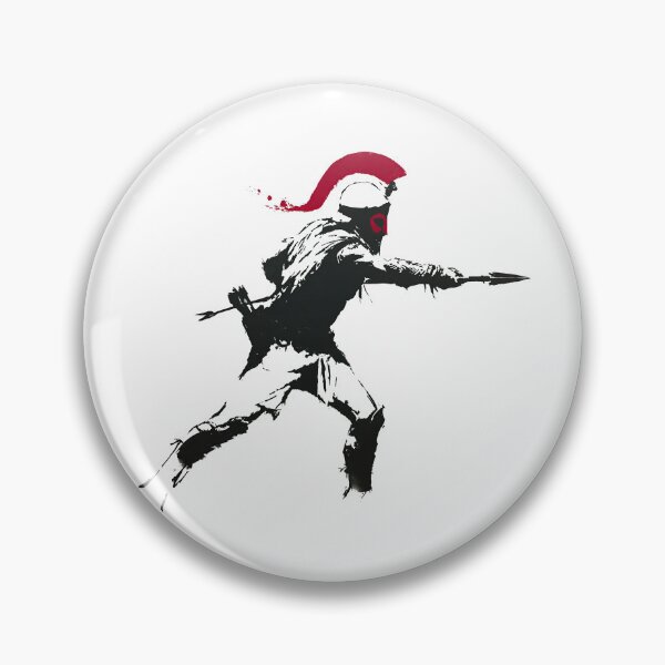 Item preview, Gritty Ancient Spartan Vanguard Spear Combat Silhouette designed and sold by EdvvinStudios.
