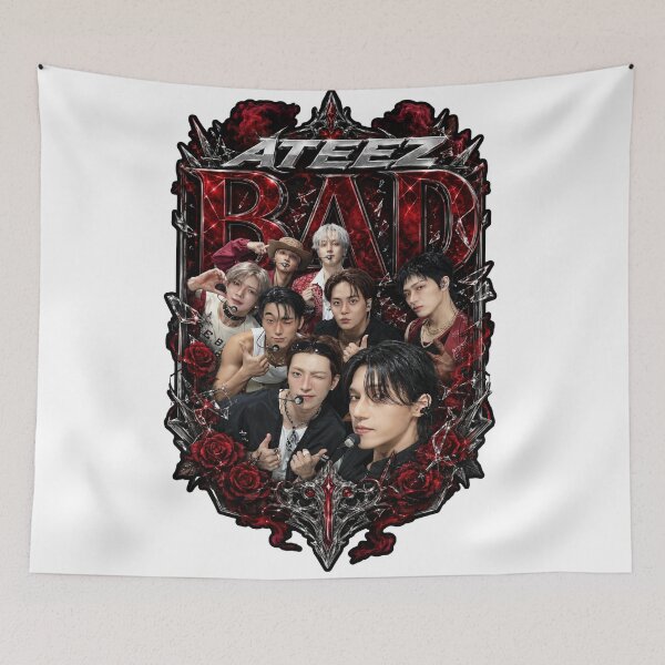 Item preview, Fanmade ATEEZ BAD Track Classic Lighting Vintage Wall Poster designed and sold by Valeree Store.