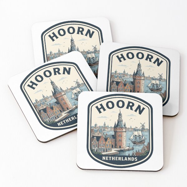 Item preview, Hoorn Netherlands Historic Dutch Harbor Illustration designed and sold by k3rstman1.