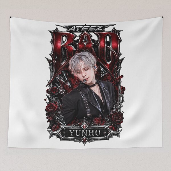 Item preview, Warm Classic Lighting Yunho ATEEZ BAD Era Retro Room Decor Poster designed and sold by Valeree Store.