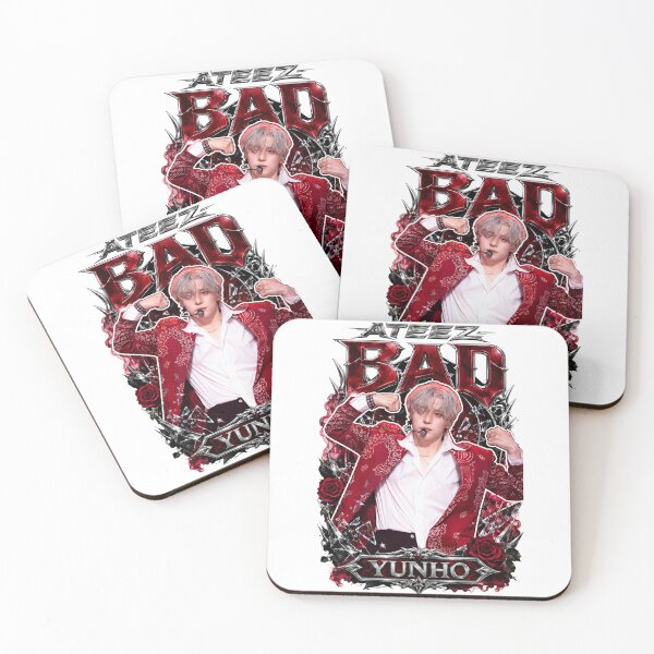 Item preview,  Classic Metal Link Yunho ATEEZ BAD Track Sepia Film Sticker designed and sold by Valeree Store.