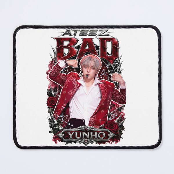 Item preview, Classic Metal Link Yunho ATEEZ BAD Track Sepia Film Sticker designed and sold by Valeree Store.