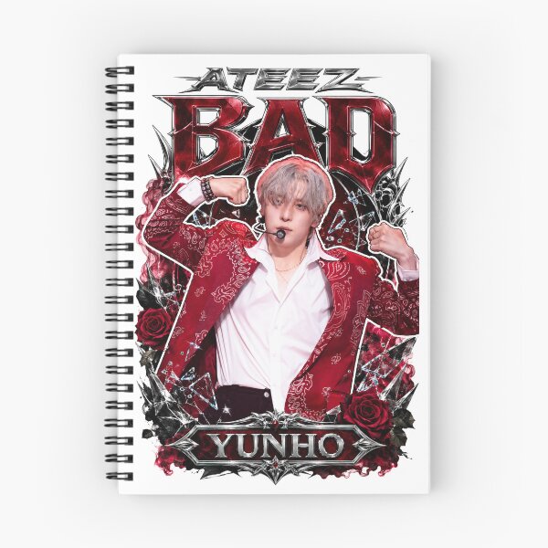 Item preview,  Classic Metal Link Yunho ATEEZ BAD Track Sepia Film Sticker designed and sold by Valeree Store.