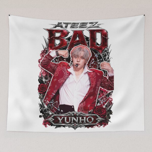 Item preview,  Classic Metal Link Yunho ATEEZ BAD Track Sepia Film Sticker designed and sold by Valeree Store.