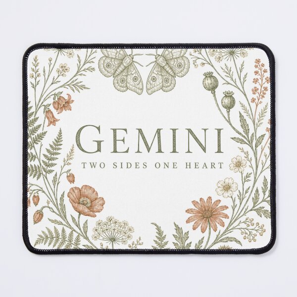 Item preview, Gemini Zodiac Sign Cottagecore Botanical Flower Wreath designed and sold by BoosterShop.