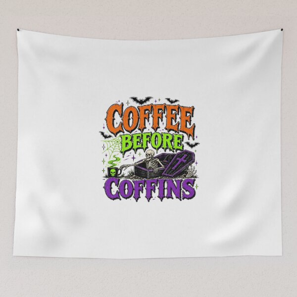 Item preview, COFFEE BEFORE COFFINS designed and sold by OskarTrendz.
