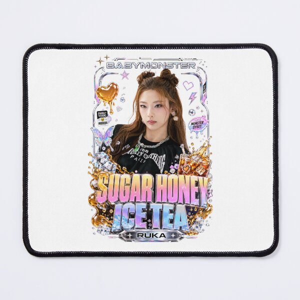 Item preview, Sweet Glossy Pink Hearts Ruka BABYMONSTER Y2K Laptop Sticker designed and sold by Valereekmerch.