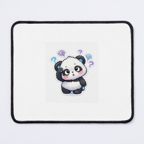 Item preview, Confused Panda Sticker Kawaii Funny Reaction Meme for Students & Gen Z designed and sold by CutePrintCorner.