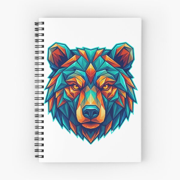 Item preview, Geometric Bear Head - Mountain Hiking Wilderness Adventure designed and sold by GabeMountainArt.