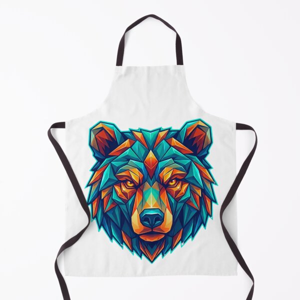Item preview, Geometric Bear Head - Mountain Hiking Wilderness Adventure designed and sold by GabeMountainArt.