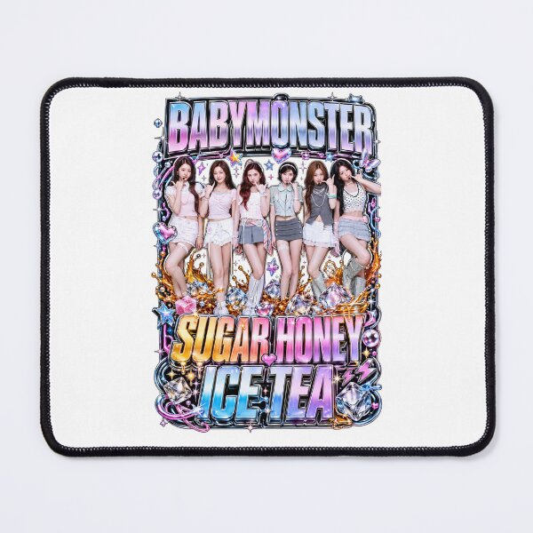 Item preview, Cute BABYMONSTER Full Group Sugar Honey Ice Tea Y2K Sparkle Art designed and sold by Valereekmerch.