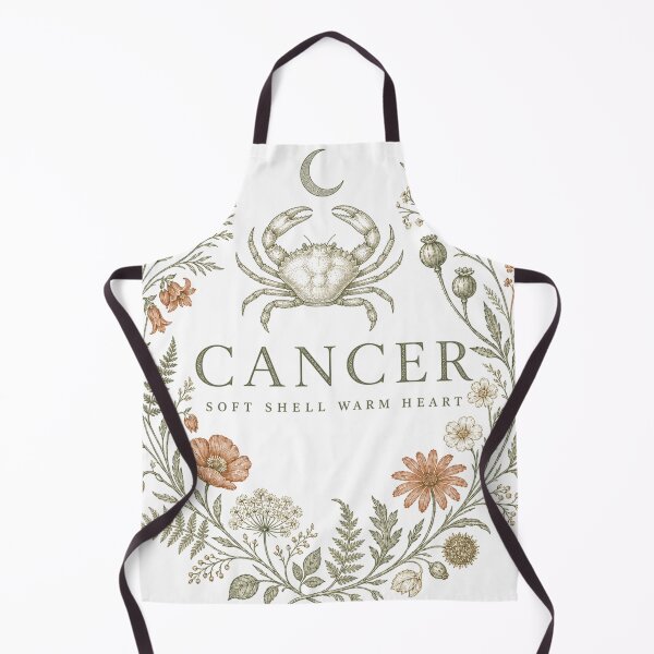 Item preview, Cancer Zodiac Sign Cottagecore Botanical Flower Wreath designed and sold by BoosterShop.