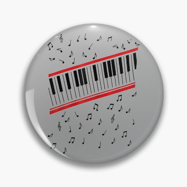 Item preview, Retro Piano Keyboard Music Notes 80s Vibe designed and sold by GreggRoss.