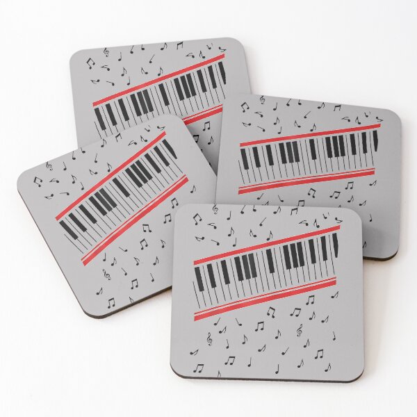 Item preview, Retro Piano Keyboard Music Notes 80s Vibe designed and sold by GreggRoss.