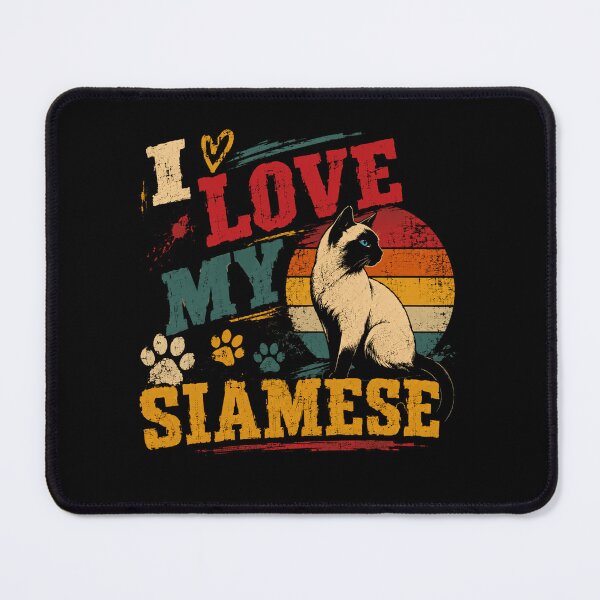 Item preview, I Love My Siamese Cat Owner Pet Lover Feline designed and sold by RetroMini2026.