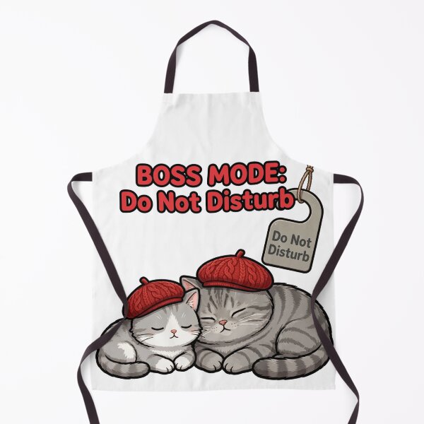 Item preview, Boss Mode: Do Not Disturb - Sleeping Cats Freda and Junior designed and sold by MAISON SYLVIE.