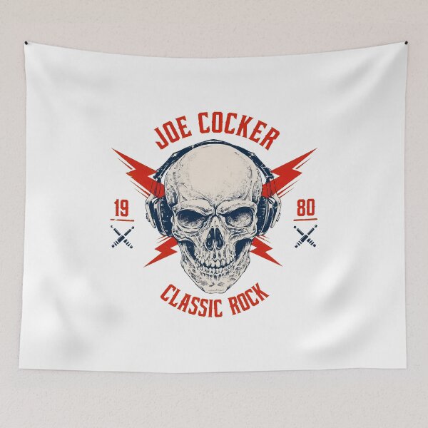 Item preview, Joe Cocker Rock Skull Headphones 1980 designed and sold by GWARTUKSTORE.
