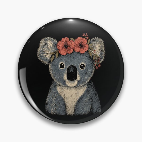 Item preview, Vintage Retro Koala With Floral Crown Distressed  designed and sold by Moizento.