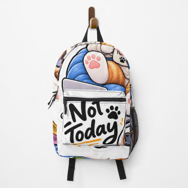 Item preview, Not Today Cute Cat Chill Vibes Sticker designed and sold by Genzfirevibes.