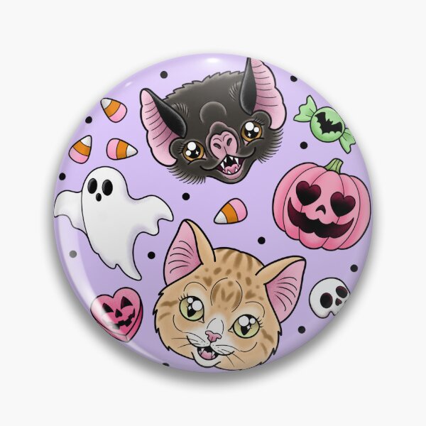 Item preview, Feline Spooky - Purple designed and sold by Catty Crafts.