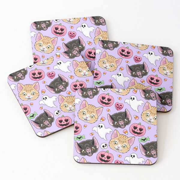 Artikelvorschau, Feline Spooky - Lila entworfen und verkauft von Catty Crafts.
