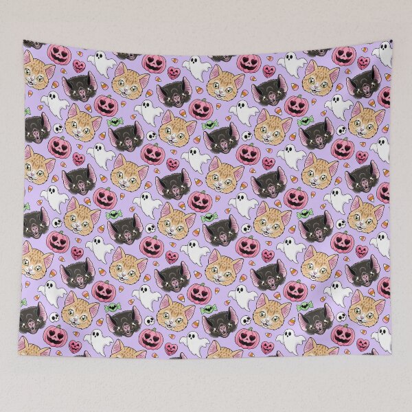 Item preview, Feline Spooky - Purple designed and sold by Catty Crafts.